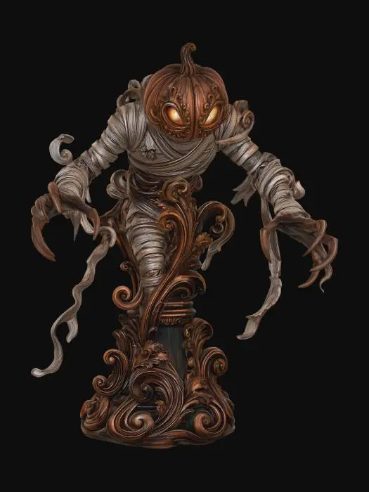 3D model for The_Carved_Pumpkin_Warden