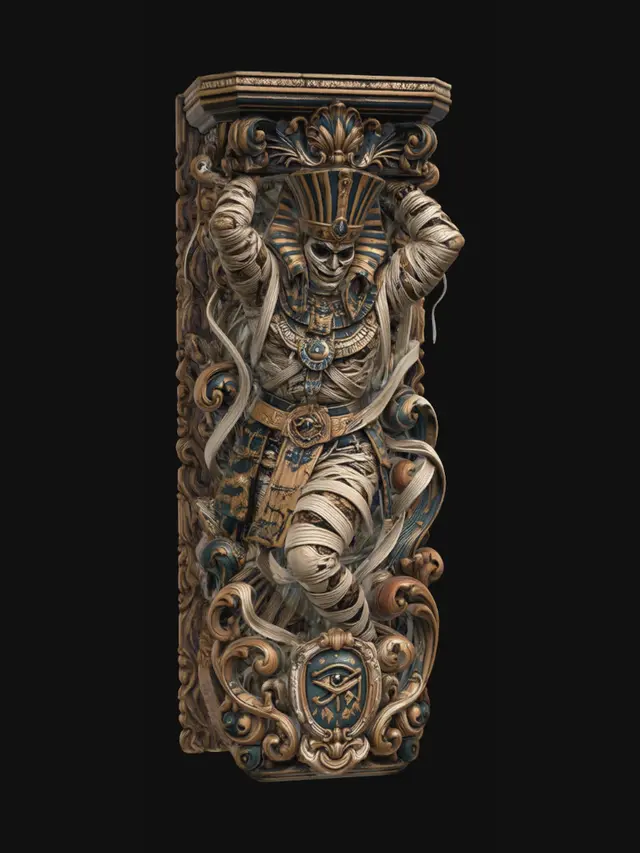 3D model for Golden Pharaoh Wrapped in Time