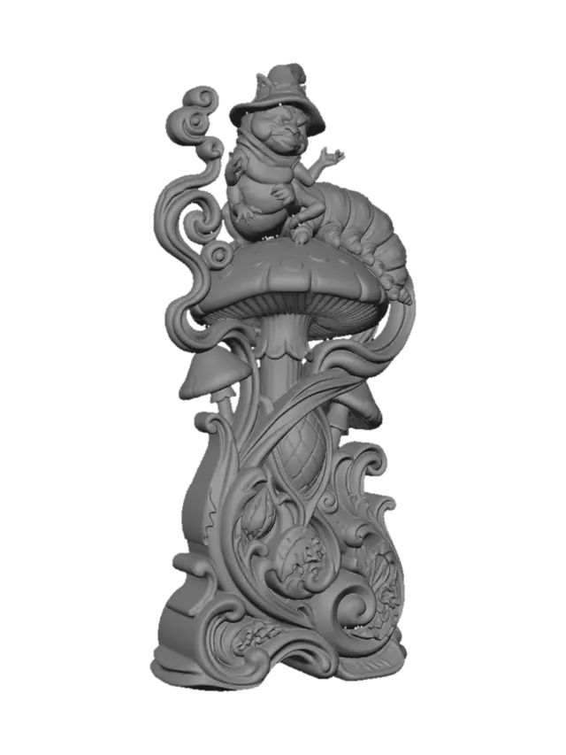 3D model for Gnome on a Mushroom