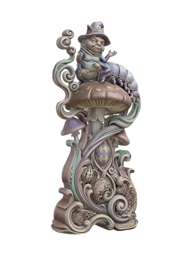 3D model for Gnome on a Mushroom