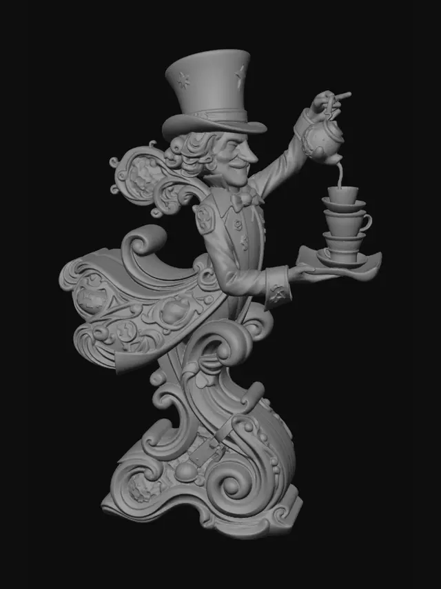 3D model for Mad Hatter's Tea Cascade