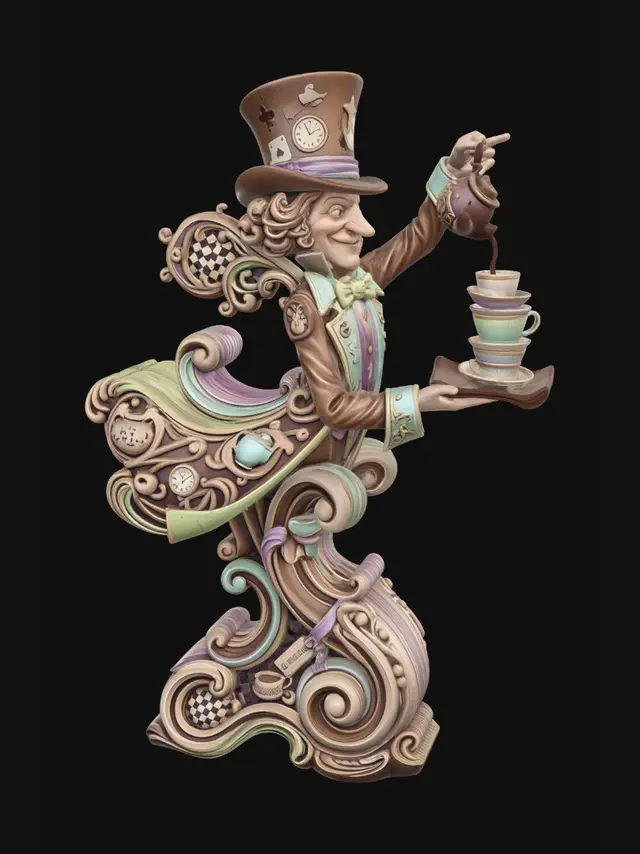 3D model for Mad Hatter's Tea Cascade