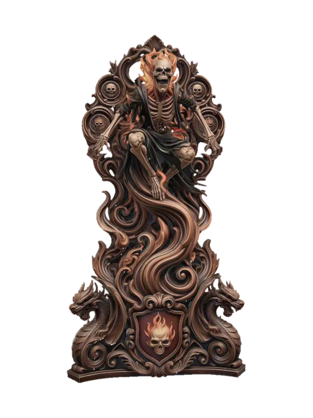 Emberbone Tyrant 3D model, vytvořený pomocí AI