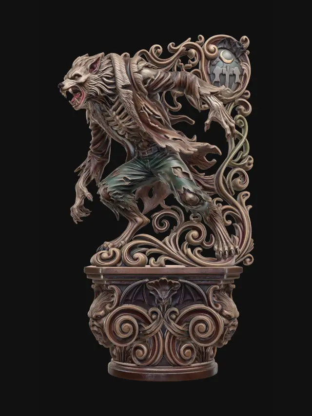 Gravestone Roccoco Free Lycan 3D Models - Download Instantly | Meshy