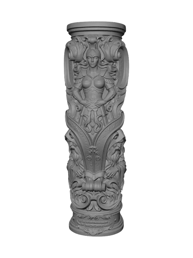 3D model for Weary Wizard and Warrior Maiden Console