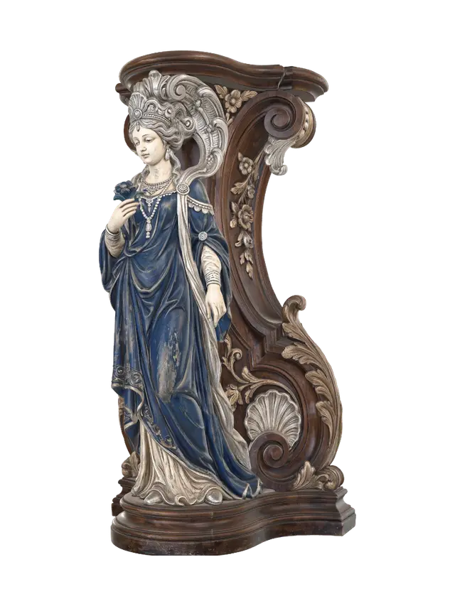 Modelo 3D de noblewoman in blue 2 - Artnouveau, gerado por IA
