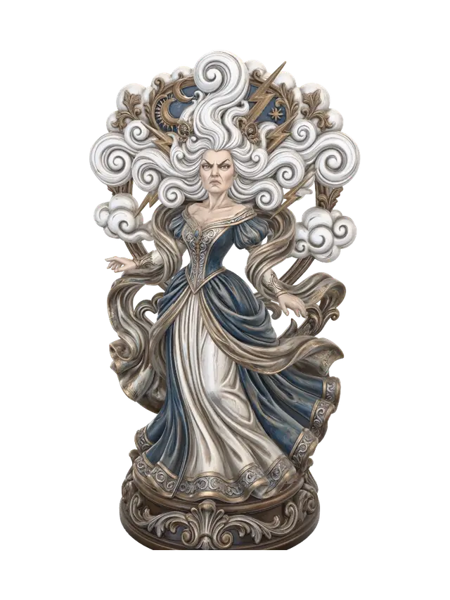 victorian storm - Polishedwood 3D model, vytvořený pomocí AI