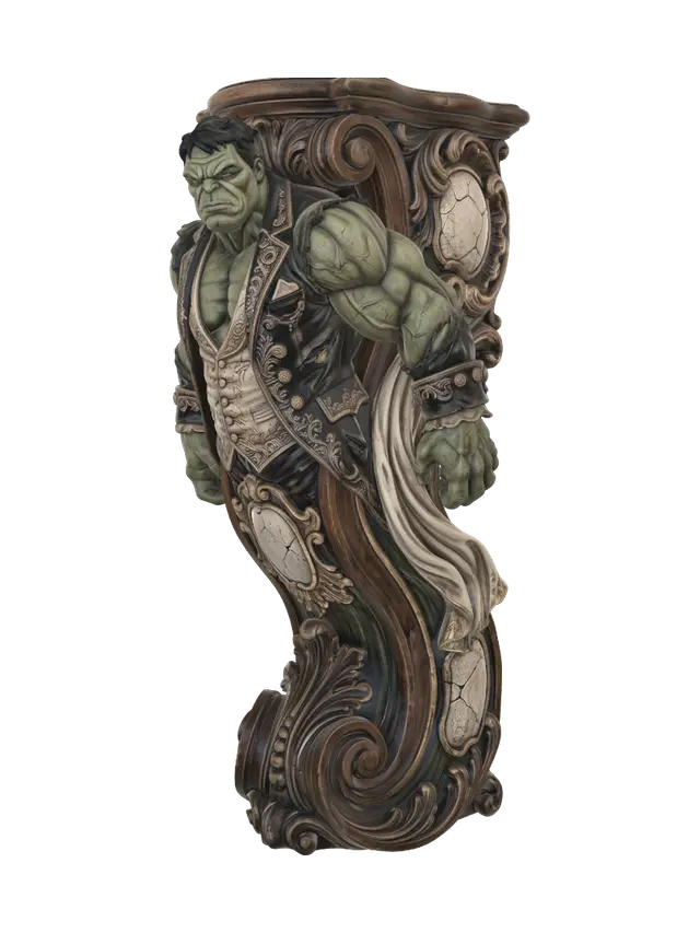 victorian hylk 2 - Polishedwood 3D model, vytvořený pomocí AI
