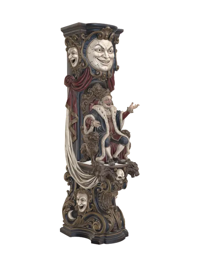 victorian king of fools - Polishedwood 3D model, vytvořený pomocí AI