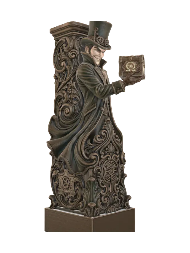 victorian riddler 2 - Supervillain 3D model, vytvořený pomocí AI