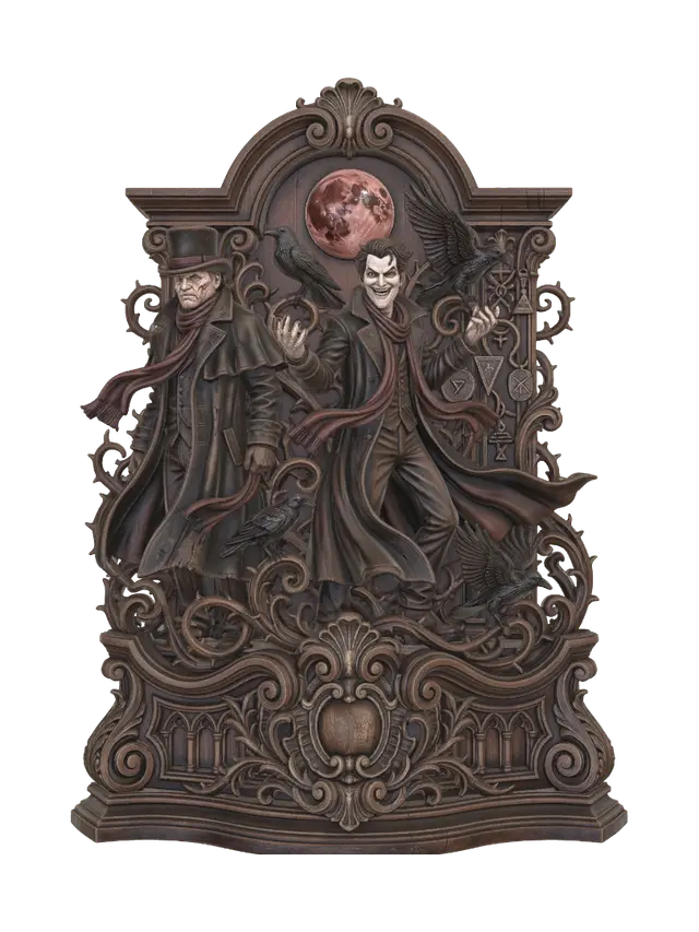 victorian gotham crimelords 3D model, vytvořený pomocí AI