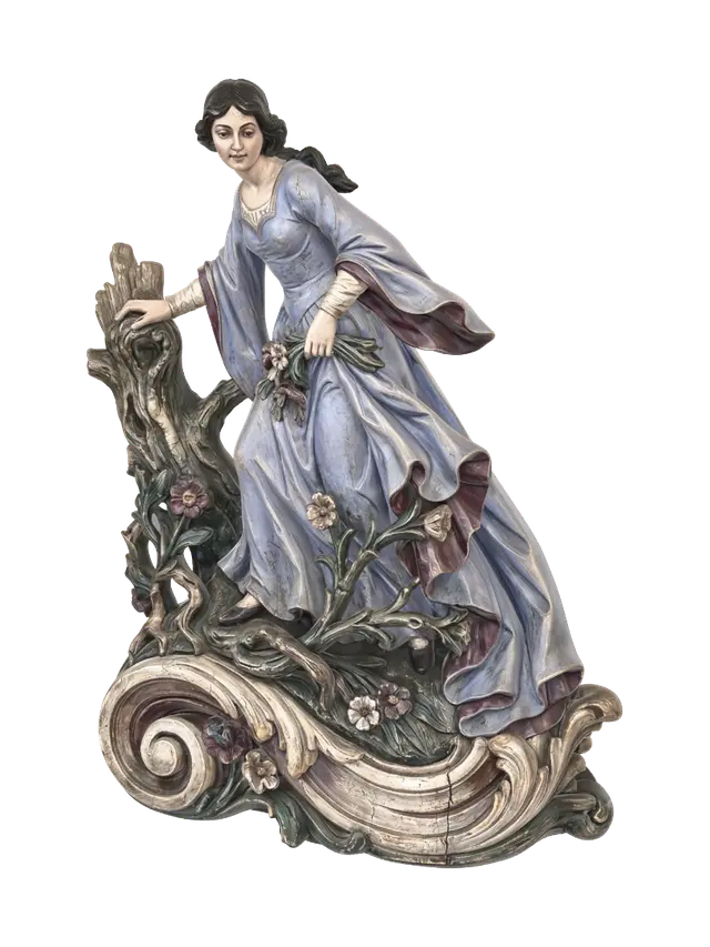 ophelia - Polychrome-3D-modell, genererad av AI