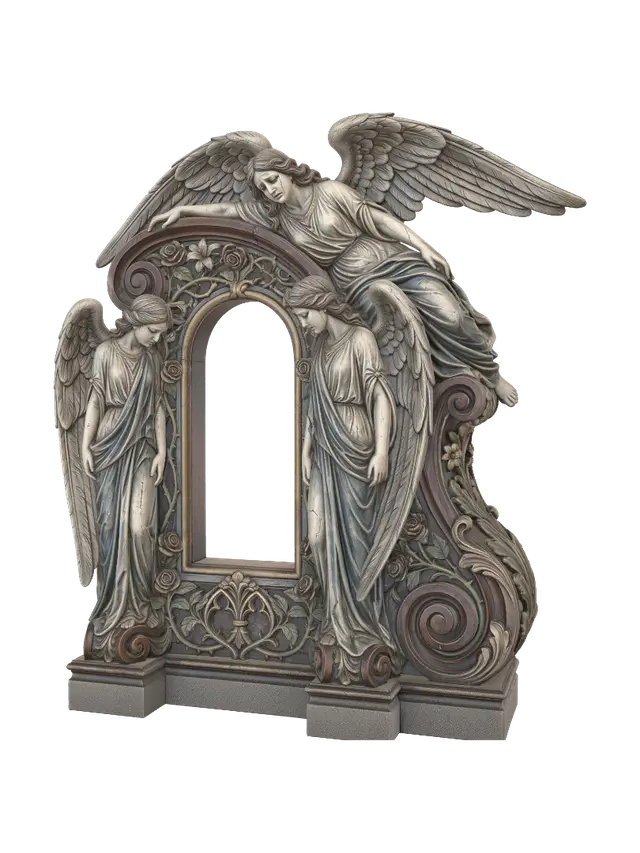 Modelo 3D de funery monument - Artnouveau, gerado por IA