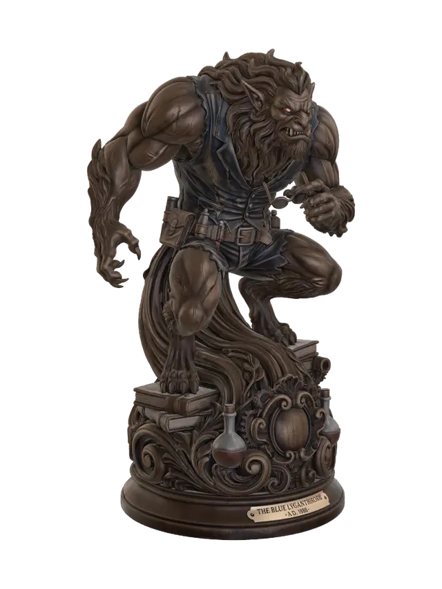 victorian beast 2 - Scholar 3D model, vytvořený pomocí AI