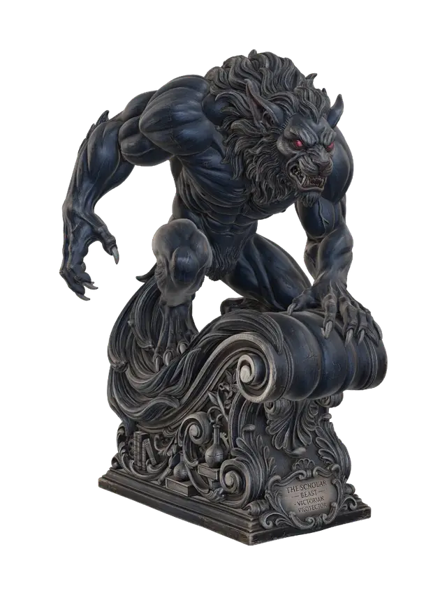 victorian beast 3 - Scholar 3D model, vytvořený pomocí AI