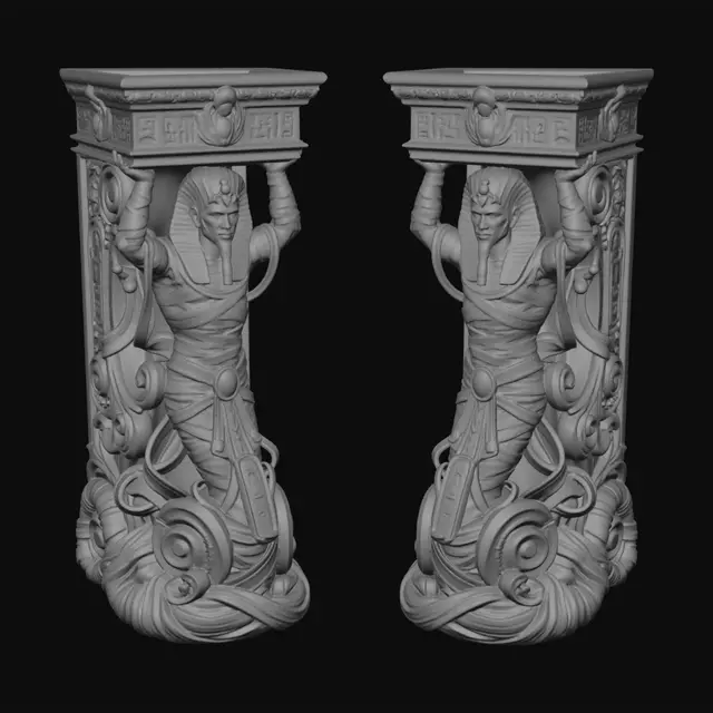 3D model for Twin Pharaohs at the Gate
