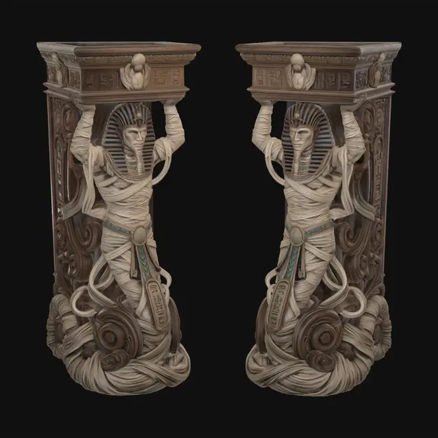 3D model for Twin Pharaohs at the Gate
