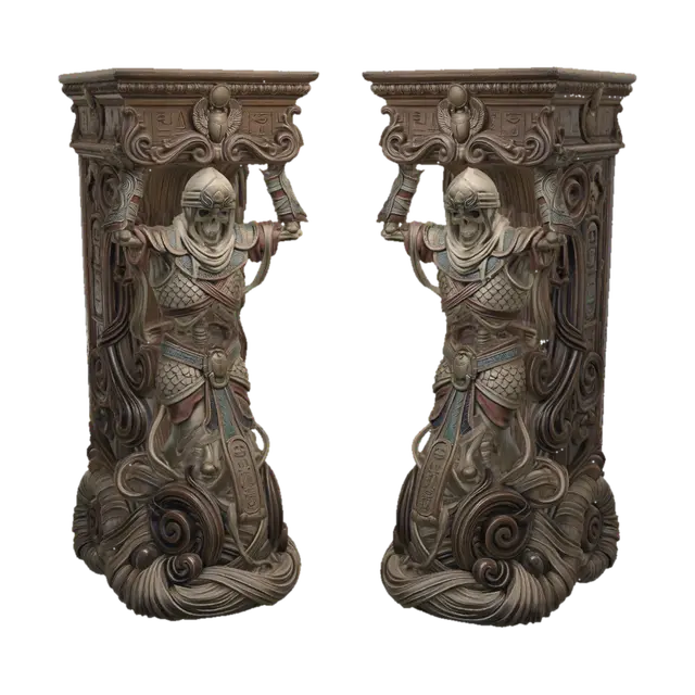 Twin Gatekeepers AI 생성 3D 모델