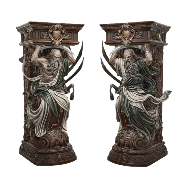 Twin Gatekeepers AI 생성 3D 모델
