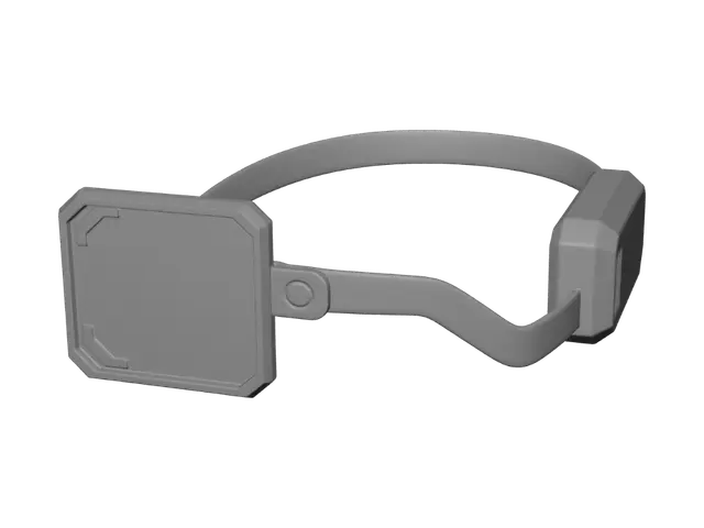 3D model for Head-mounted magnifying loupe with light