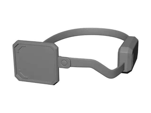3D model for Head-mounted magnifying loupe with light