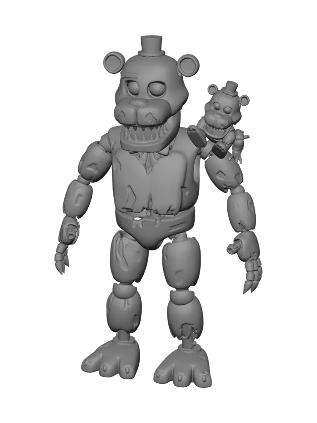 3D model for Low-Poly Nightmare Freddy