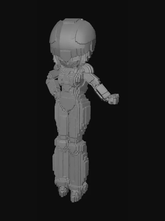 3D model for Pixelated Space Astronaut