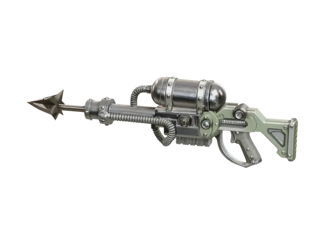 Fantasy Gasharpoon Forsaken 3D model, vytvořený pomocí AI