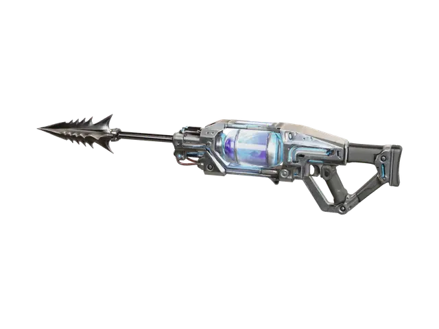Weathered Gasharpoon Forsaken 3D model, vytvořený pomocí AI