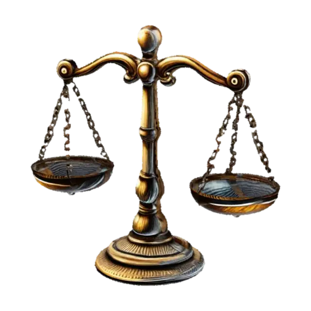 Balance of Justice - Weight 3D model, vytvořený pomocí AI