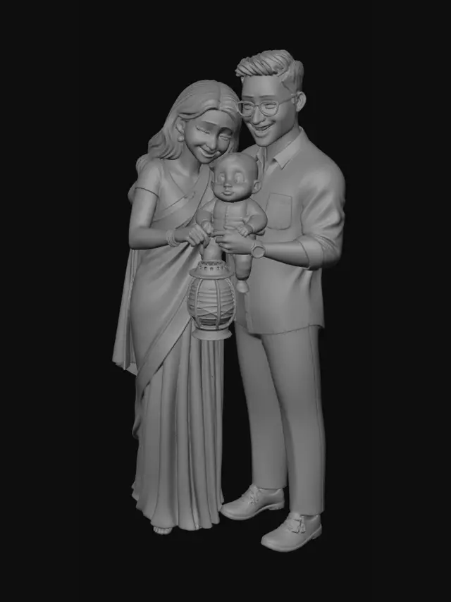 3D model for Family Lantern Night