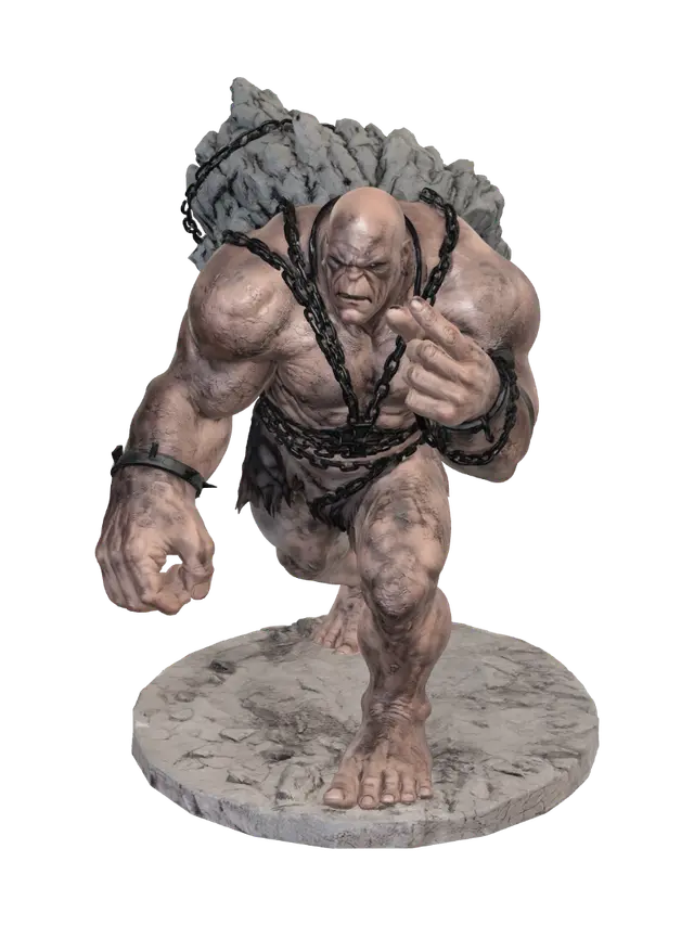 Cragbound Colossus - Bloodborne 3D model, vytvořený pomocí AI