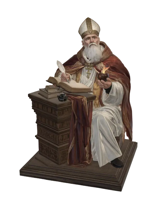 Modello 3D The Scribe of Fire, generato dall’IA