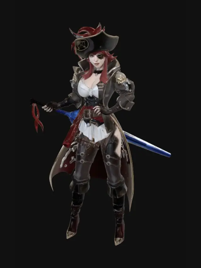 3D model for Pirate Captain