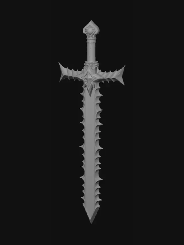 3D model for Crimson Star Crossblade
