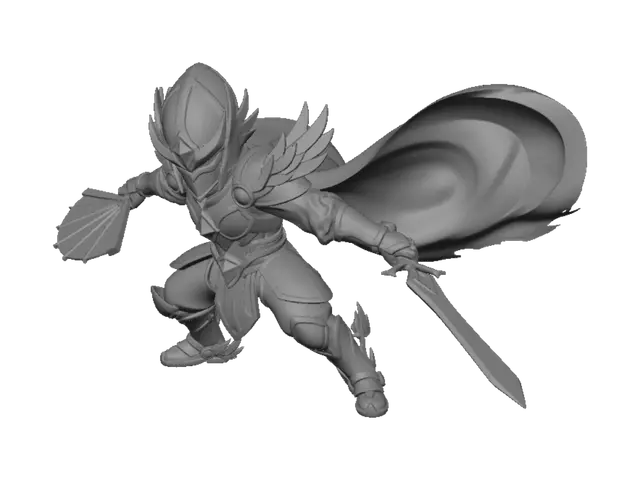 3D model for Brawl Stars oyunundaki Kaze Karakterine Kozmik bir kostüm tasarlamak istiyorum