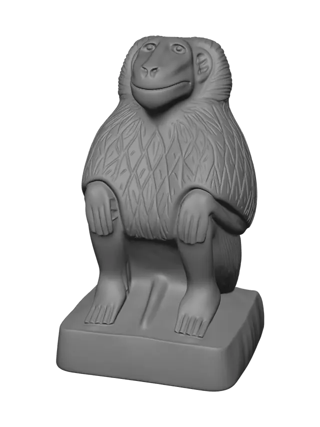 3D model for Low-Poly Baboon