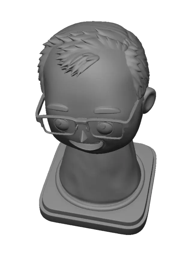 3D model for Smiling Traffic Cone Bobblehead