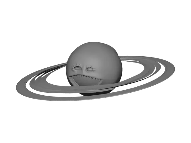 3D model for Grinning Saturn