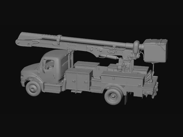 3D model for Bucket Truck in Motion