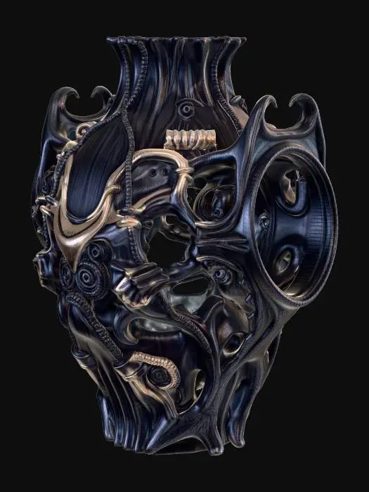 3D model for bio mechanical vase hr giger