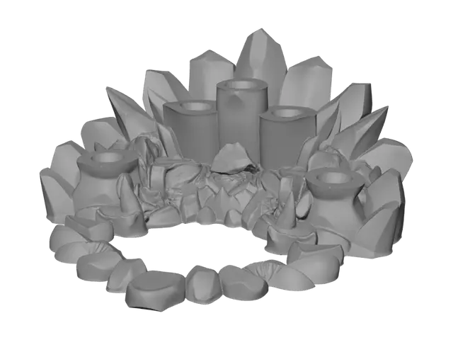 3D model for Crystal Dice Display & Roller Tray