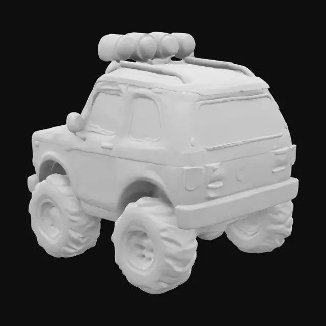3D model for Ladybug lada niva offroad car