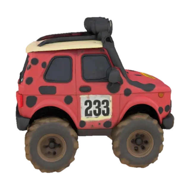 3D model for Ladybug lada niva offroad car
