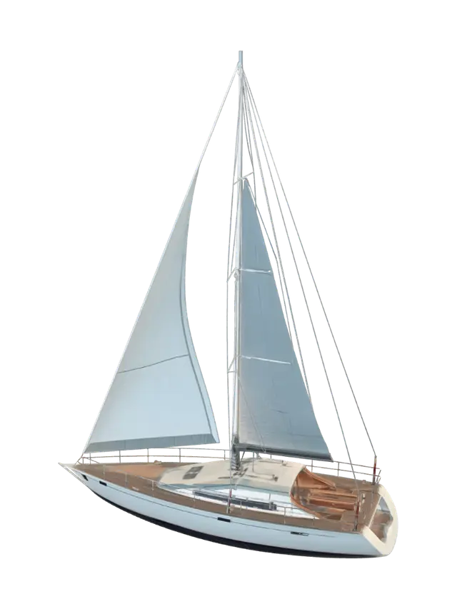 Blue Horizon Sailboat - Boat 3D model, vytvořený pomocí AI