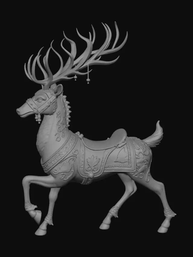3D model for Ornate Antlered Steed