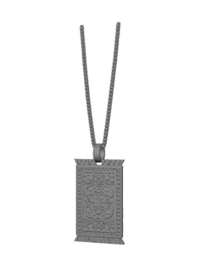 3D model for Persian Rug Pendant