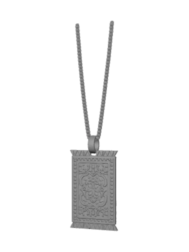 3D model for Persian Rug Pendant