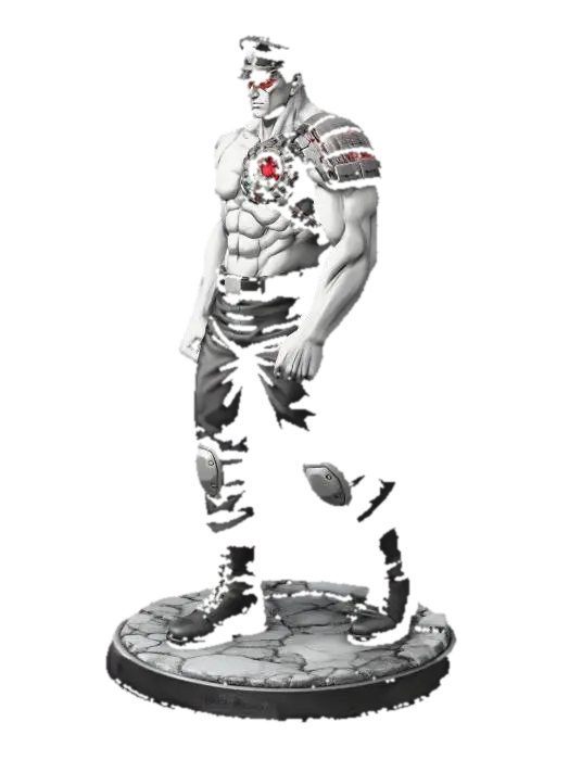Steel Sentinel - Mortalkombat 3D model, vytvořený pomocí AI
