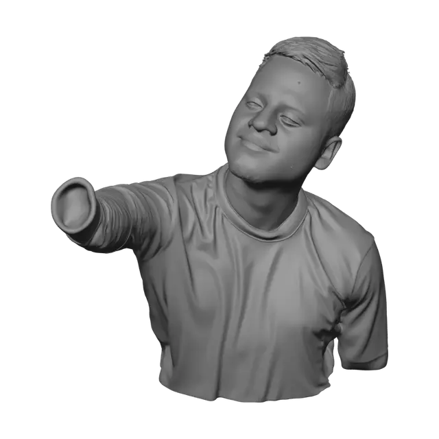 3D model for Teal Shirt Selfie